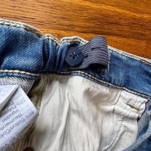 CREWCUTS Rainbow Denim Shorts Girls 8 NWT Jean Short Embroidered Pockets NEW - Picture 4 of 9